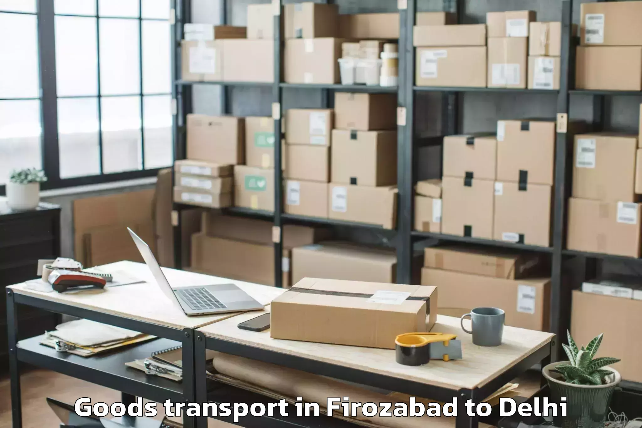 Affordable Firozabad to Dlf Avenue Mall Goods Transport